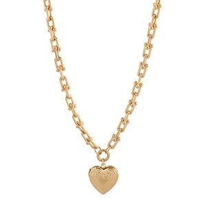 Heart Lock Pendant T-Chain Necklace